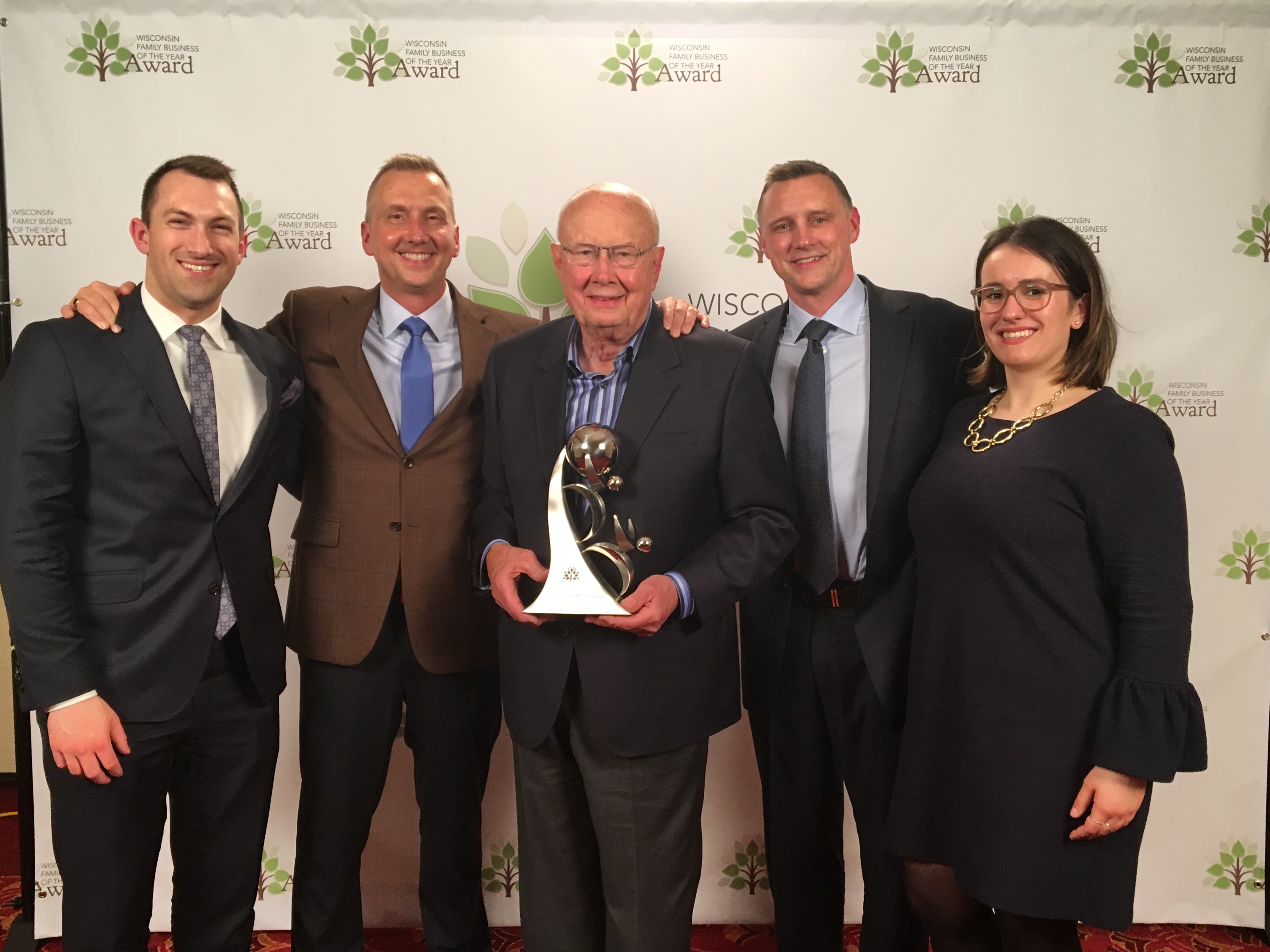 Heck Capital Advisors accepting the Building a Legacy Award in Madison, WI.