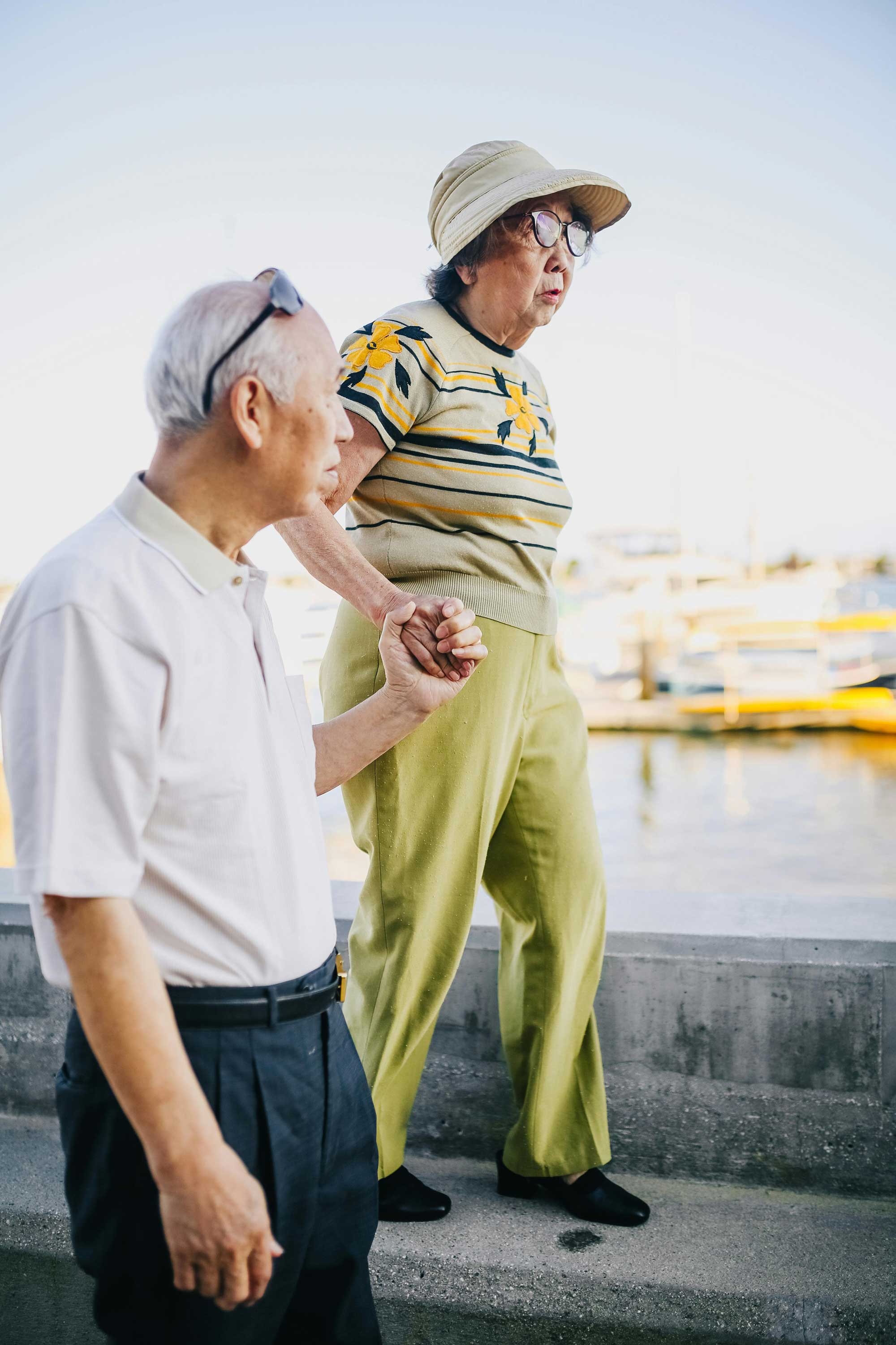 asian-senior-couple-walking